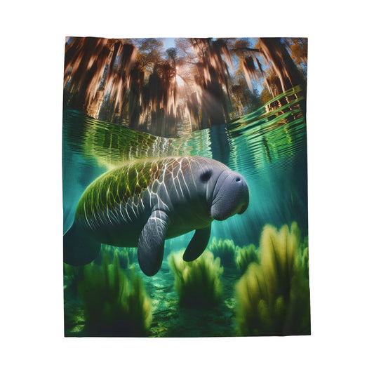 Serene Waters Velveteen Plush Blanket
