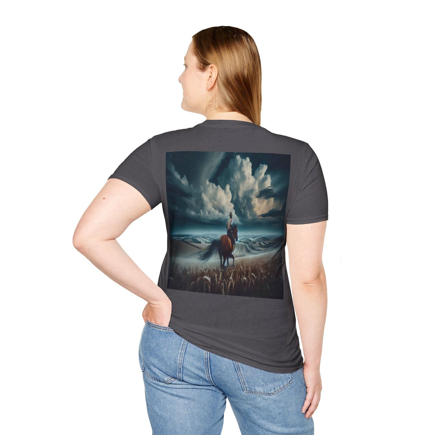 cloudy fields rides Unisex Softstyle T-Shirt