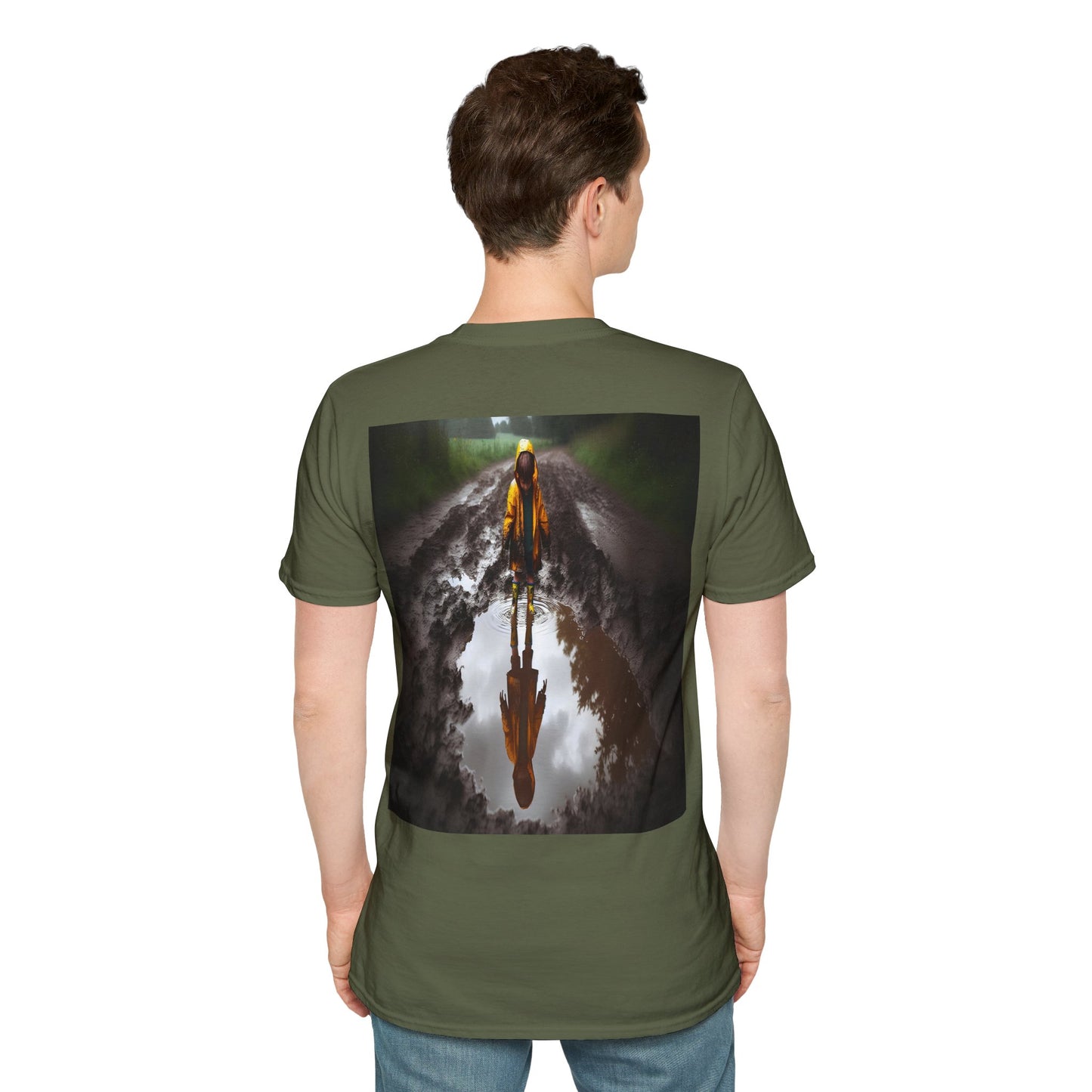 rainy day puddles Unisex Softstyle T-Shirt