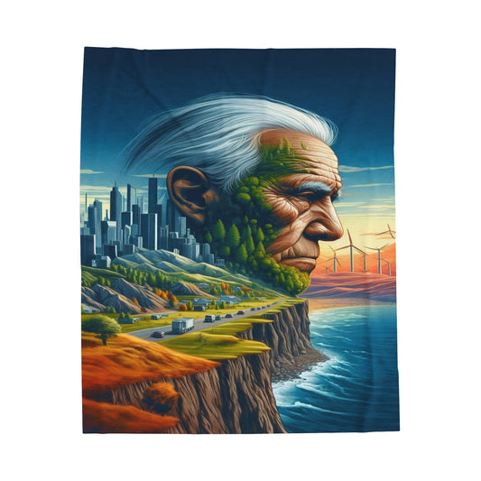 Whispers of the Ancestors Velveteen Plush Blanket