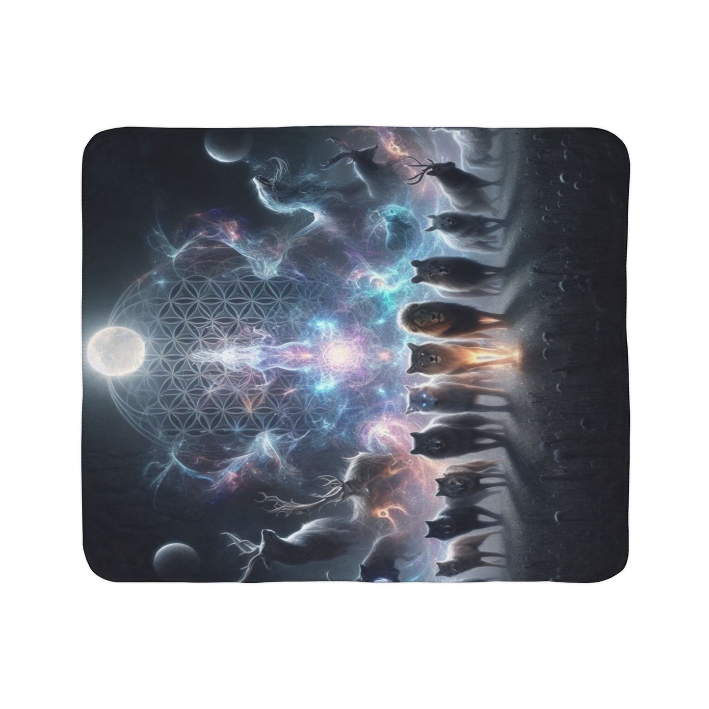 Spirit Wilderness Fleece Sherpa Blanket