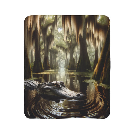 Swamp Guardian Fleece Sherpa Blanket