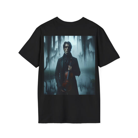 Mysterious violinist Unisex Softstyle T-Shirt