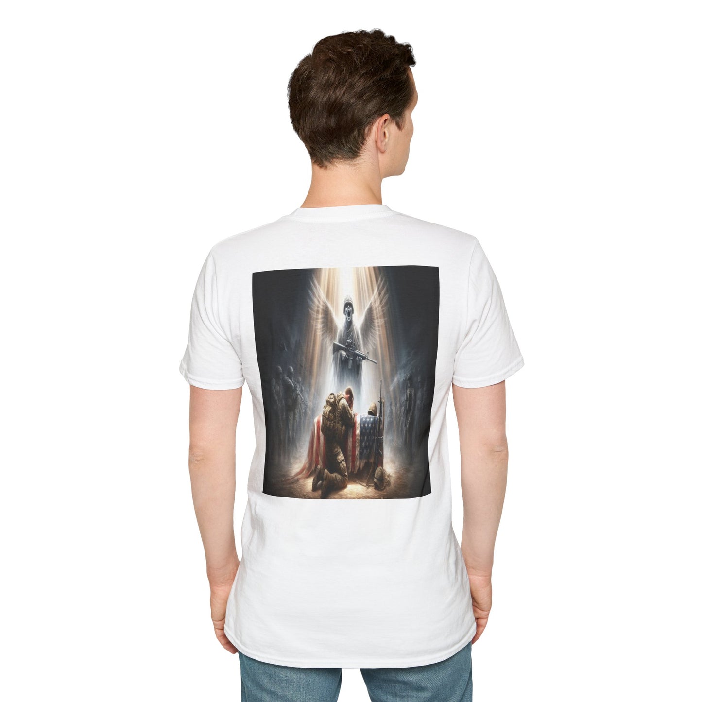 soldier's prayer an angels cry Unisex Softstyle T-Shirt