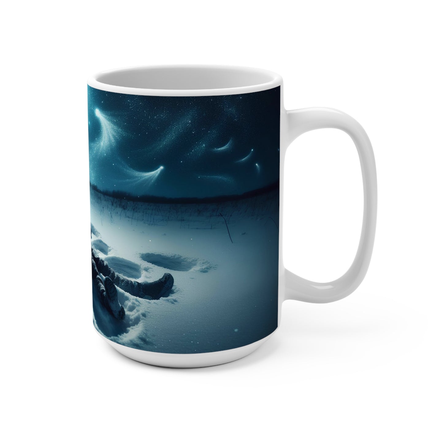winter time angels Mug 15oz
