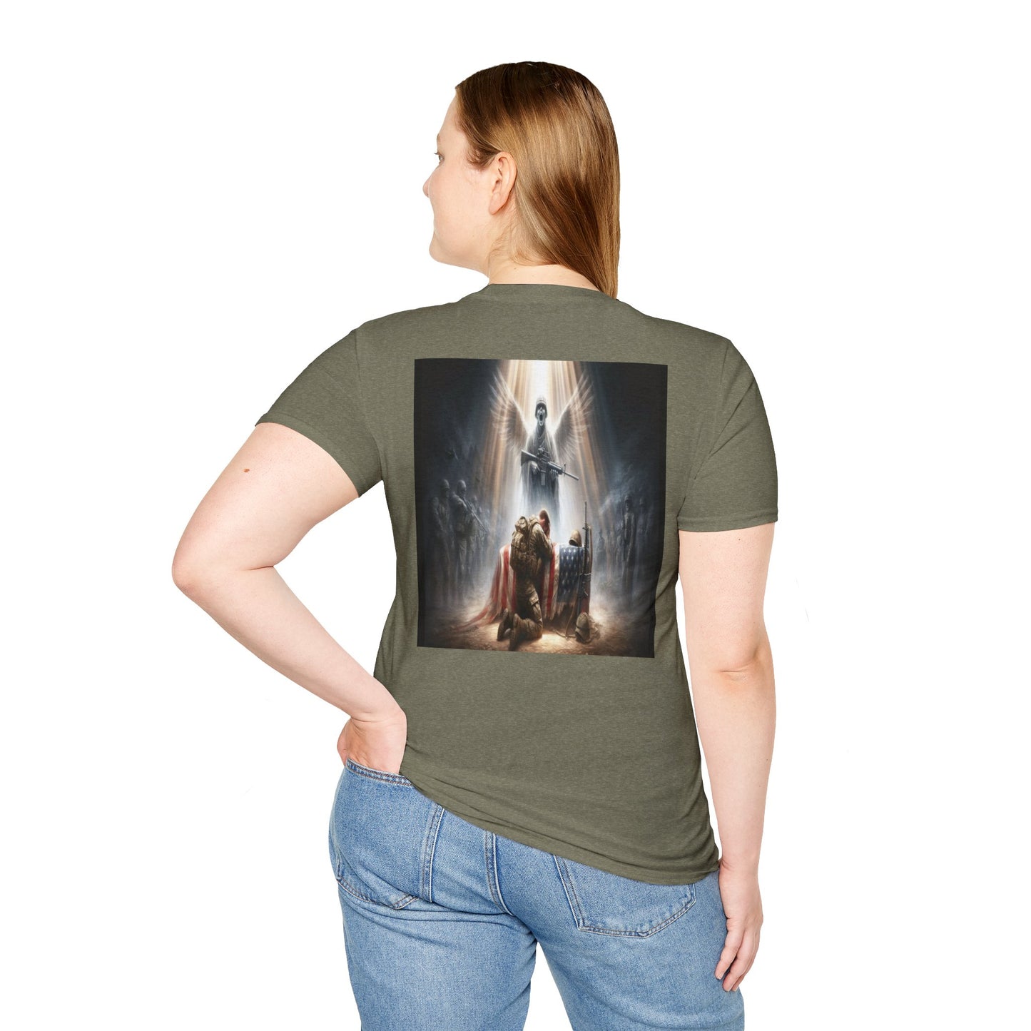 soldier's prayer an angels cry Unisex Softstyle T-Shirt