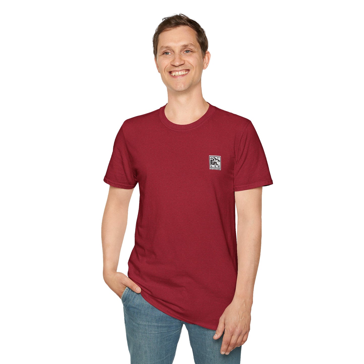 Winter's Gaze: Father & Son Unisex Softstyle T-Shirt