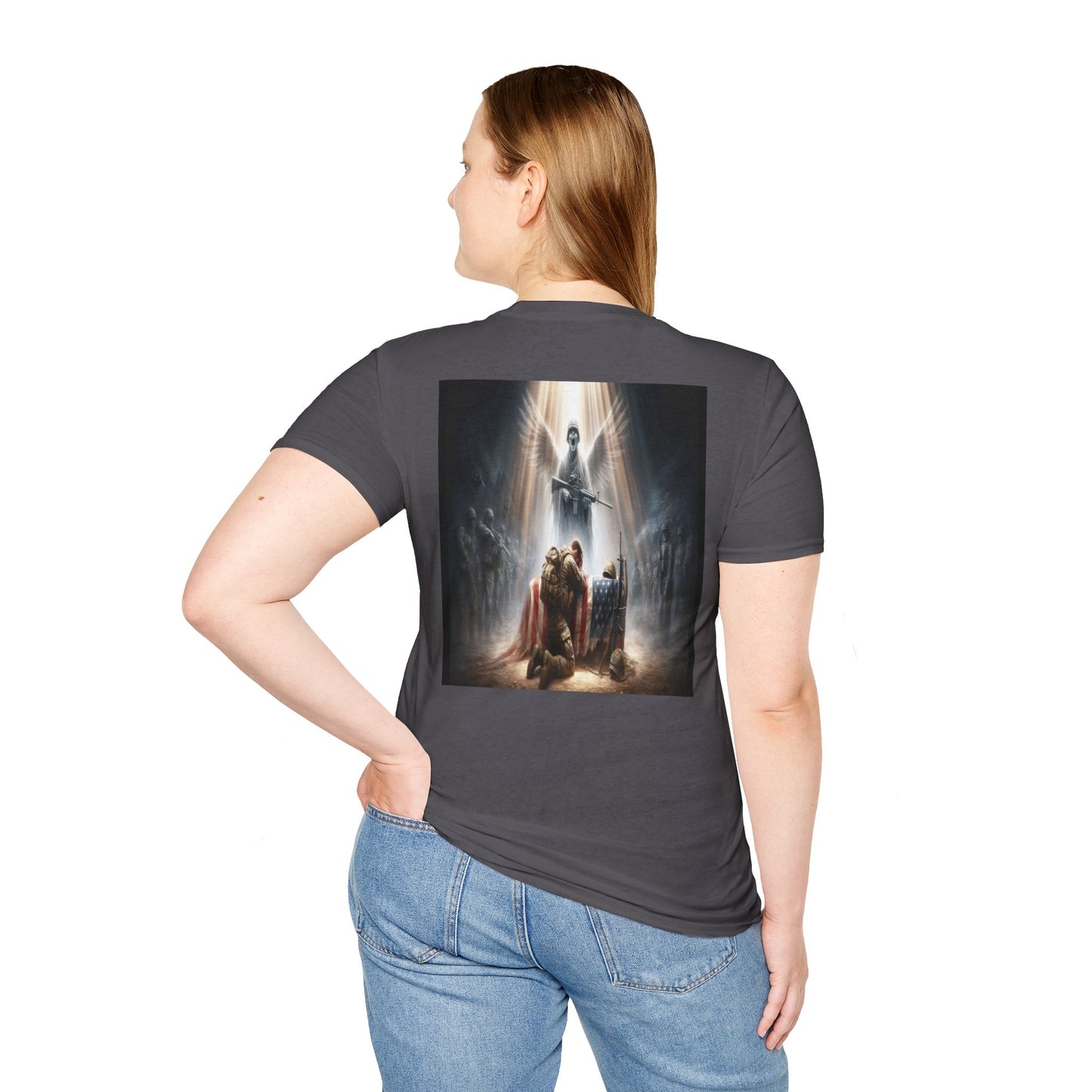 soldier's prayer an angels cry Unisex Softstyle T-Shirt