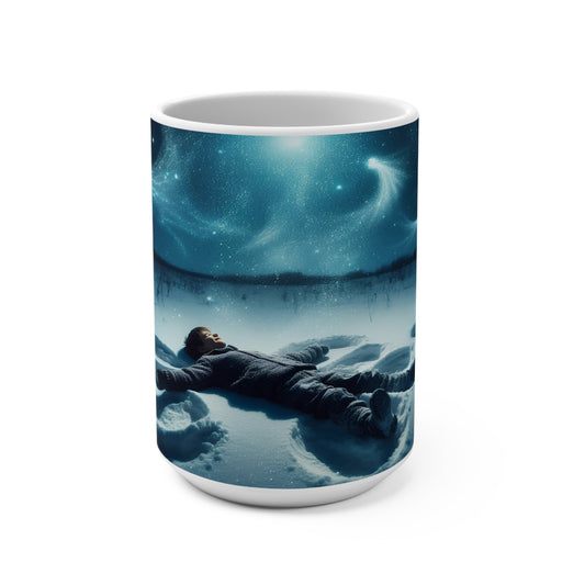 winter time angels Mug 15oz