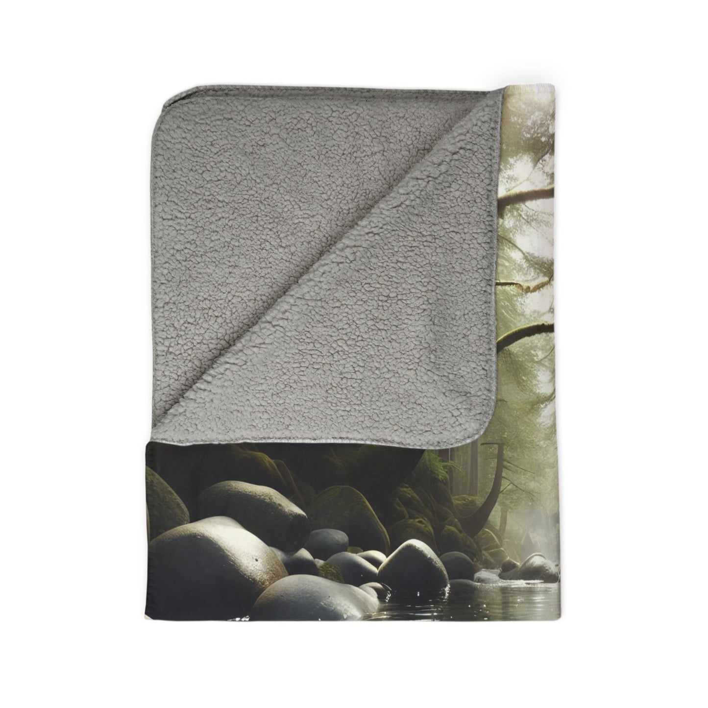 Playful Currents Fleece Sherpa Blanket