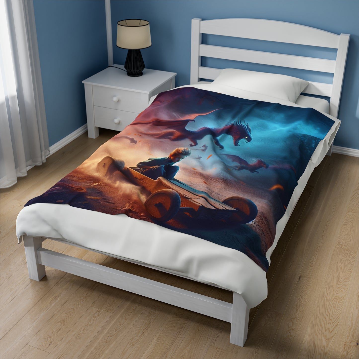 box car dreams Velveteen Plush Blanket