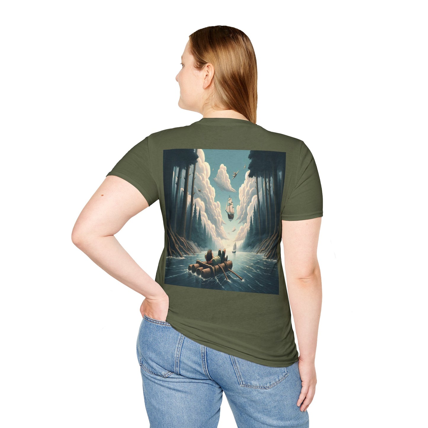 river raft dreams Unisex Softstyle T-Shirt