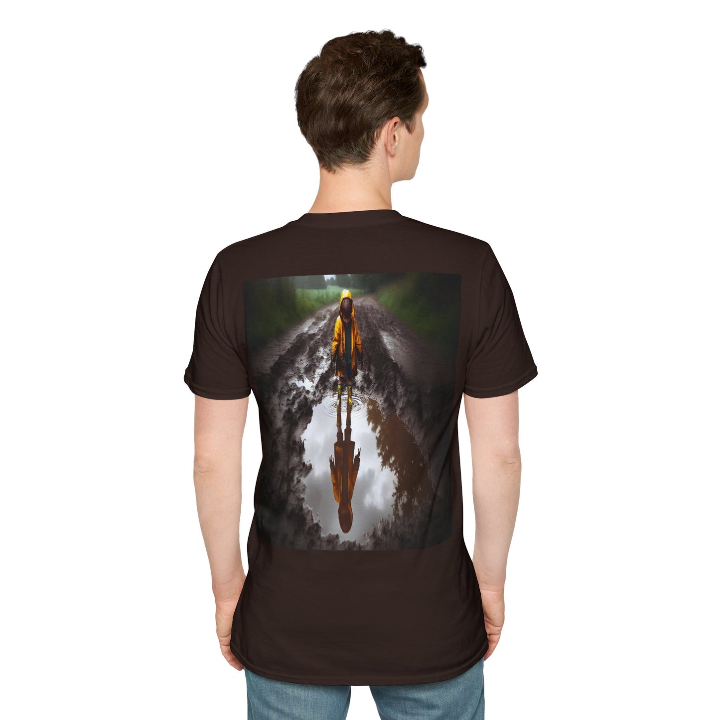 rainy day puddles Unisex Softstyle T-Shirt