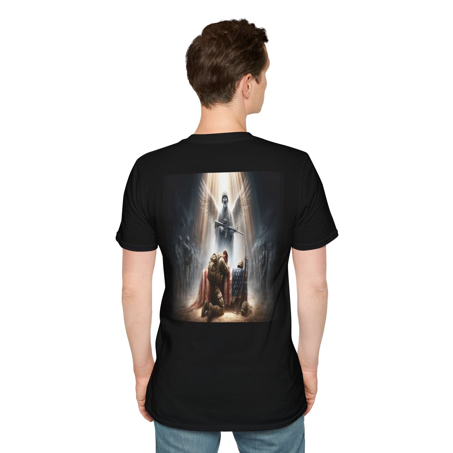 soldier's prayer an angels cry Unisex Softstyle T-Shirt