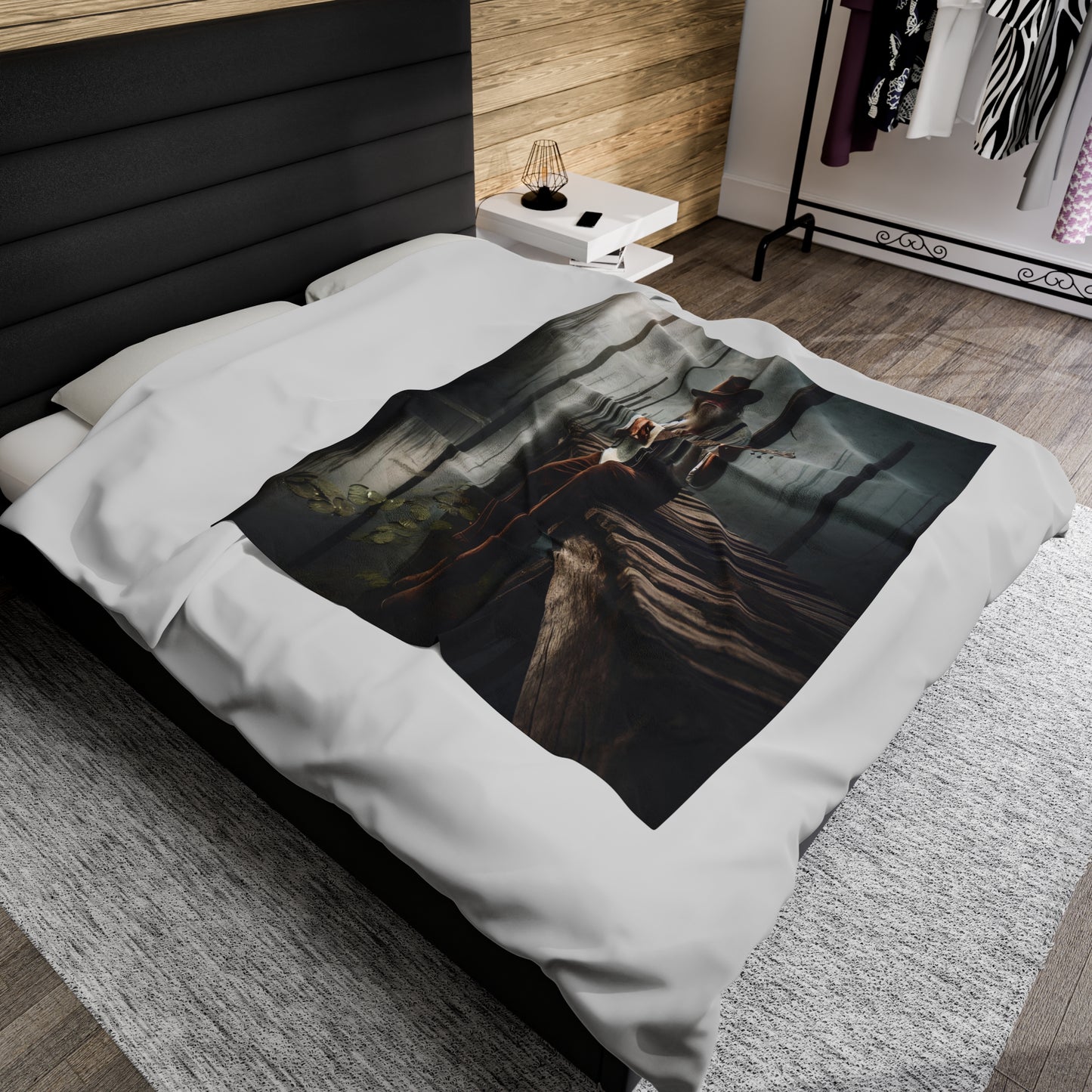 Bayou Banjo Dreams Velveteen Plush Blanket