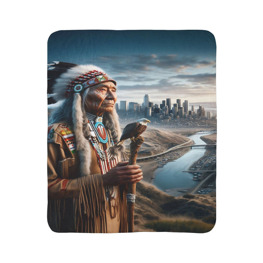 Tears of the Forgotten Plains Fleece Sherpa Blanket