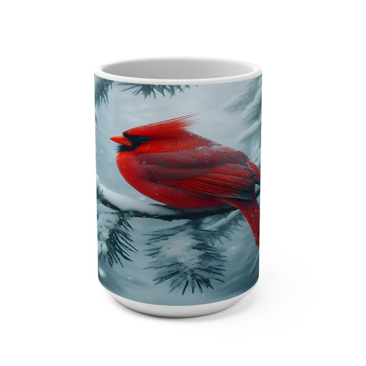 Snowglow Cardinal Mug 15oz