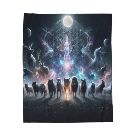 Spirit Wilderness Velveteen Plush Blanket