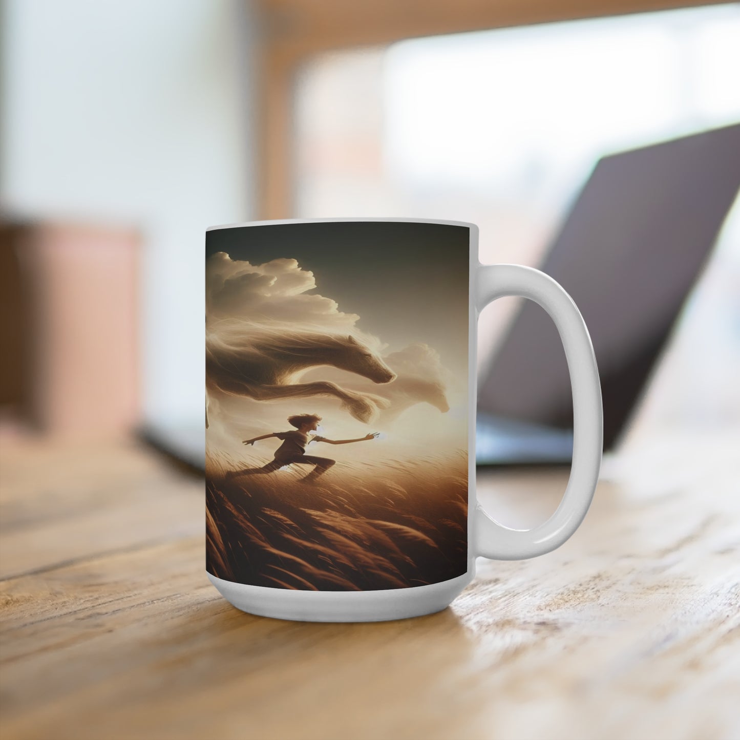 stampede in the sky Mug 15oz